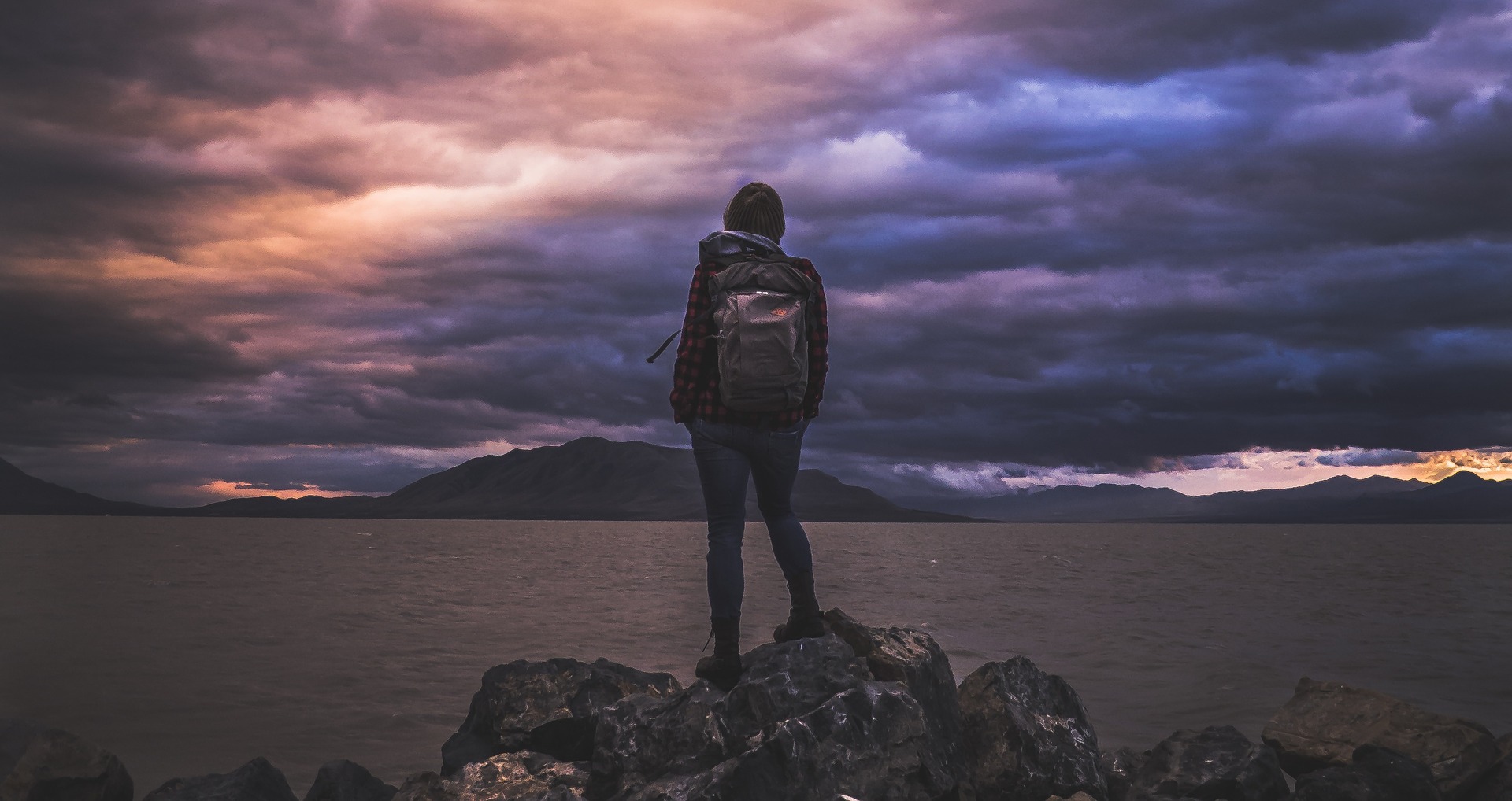 Photo of hiker with backpack