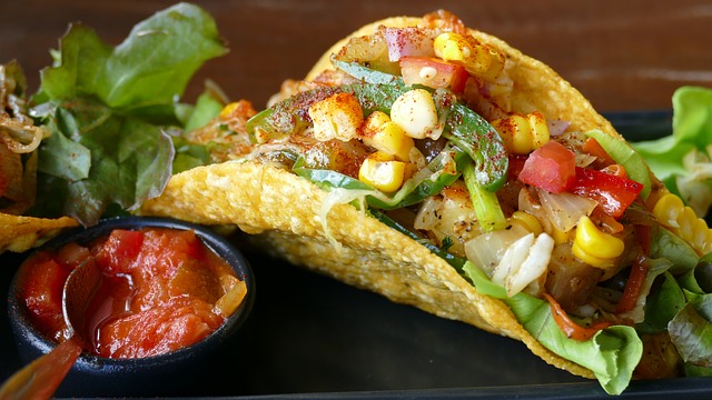 Photo of taco and salsa